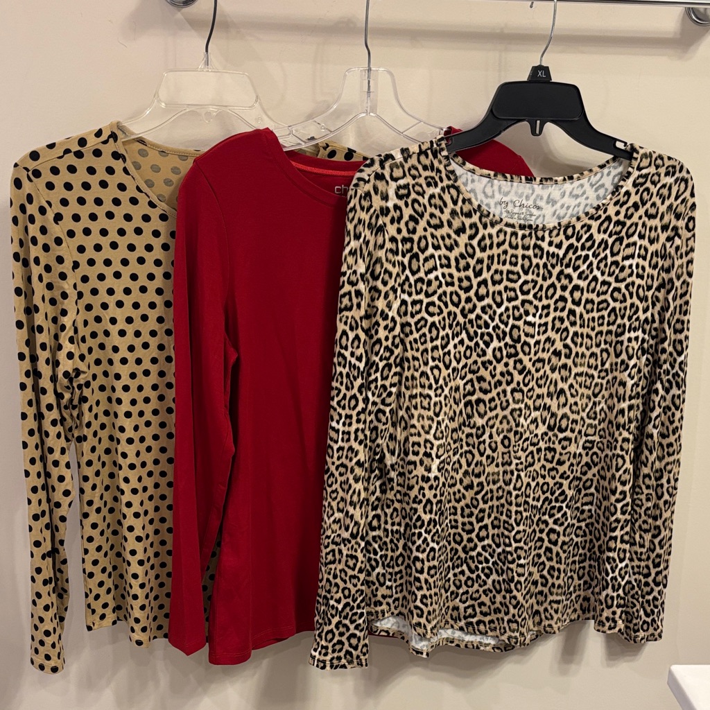 Chico’s Nwt Trio Of Long-Sleeve Tops